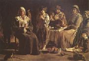 Louis Le Nain Peasant Family in an Interior (mk05) oil painting on canvas